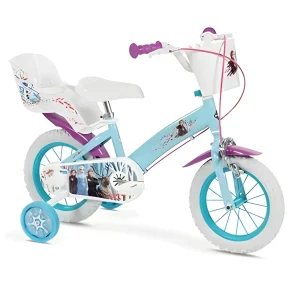 Bicicleta 12" Frozen Huffy Toimsa - Bicicleta Infantil con Ruedas de Entrenamiento