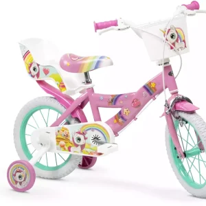 Bicicleta Infantil Toimsa 14" Unicornio Mágico - Con Ruedines y Cesta (14219)