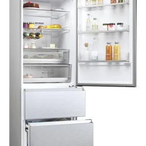 Frigorífico Combi Haier HTR5720ENMG 483L No Frost Inox 3 Puertas