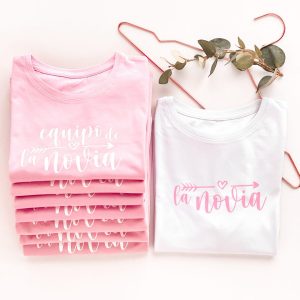 Camisetas despedida EQUIPO NOVIA( FLECHA )