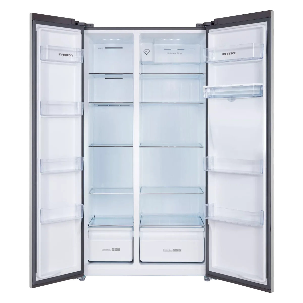 Frigorífico Americano Infiniton SBS-503A77XED 503L No Frost Inox Dispensador - Side by Side - Imagen 4
