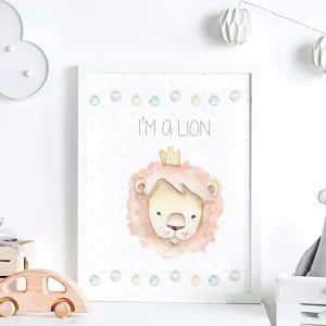 LEÓN Cuadro infantil personalizado