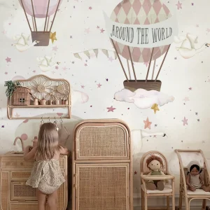 GLOBOS AROUND THE WORLD IV Mural de papel pintado