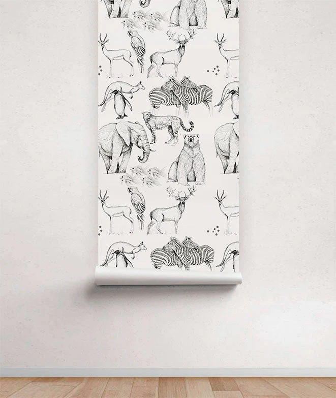 ANIMALS I Papel pintado infantil - Imagen 5