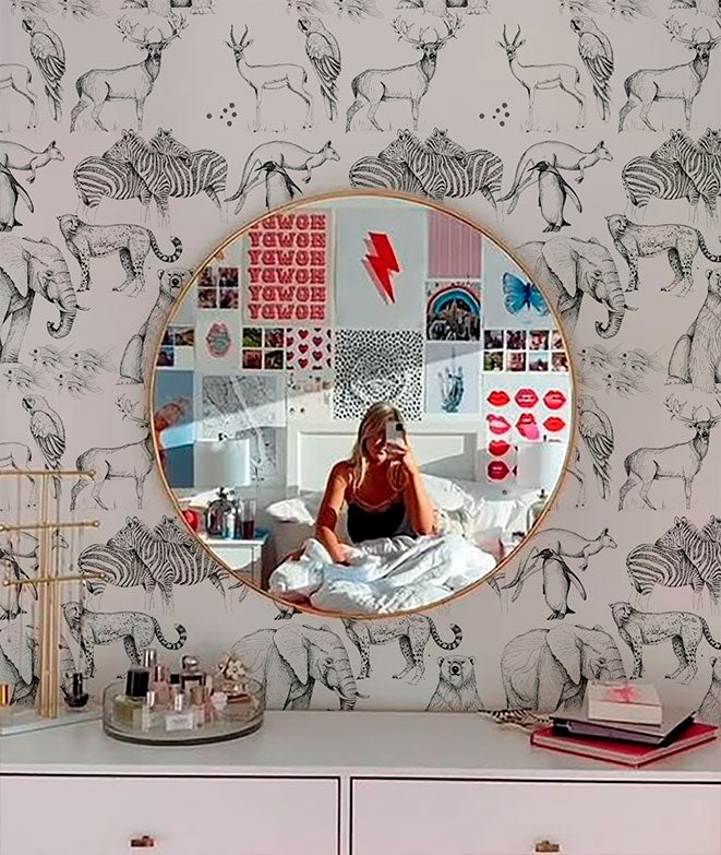 ANIMALS I Papel pintado infantil - Imagen 4